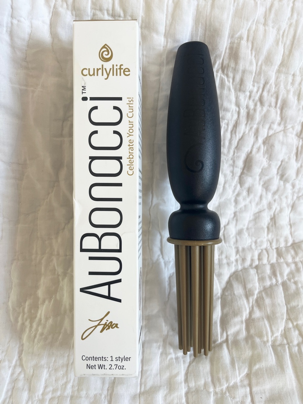 CurlyLife Lisa AuBonacci Hair Styling Tool Curl Styler For Lift Direction EUC
